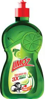 limoz green dish wash gel 500ml + 250 ml combo