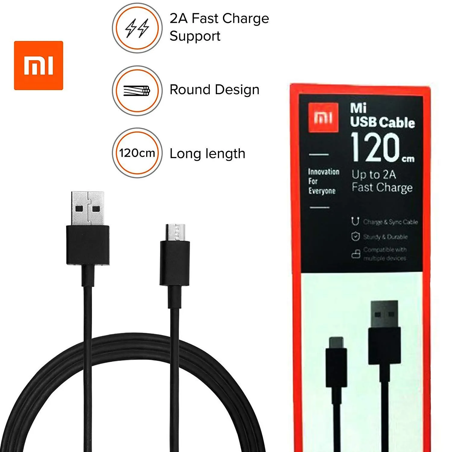 mi usb cable 120 fast charge