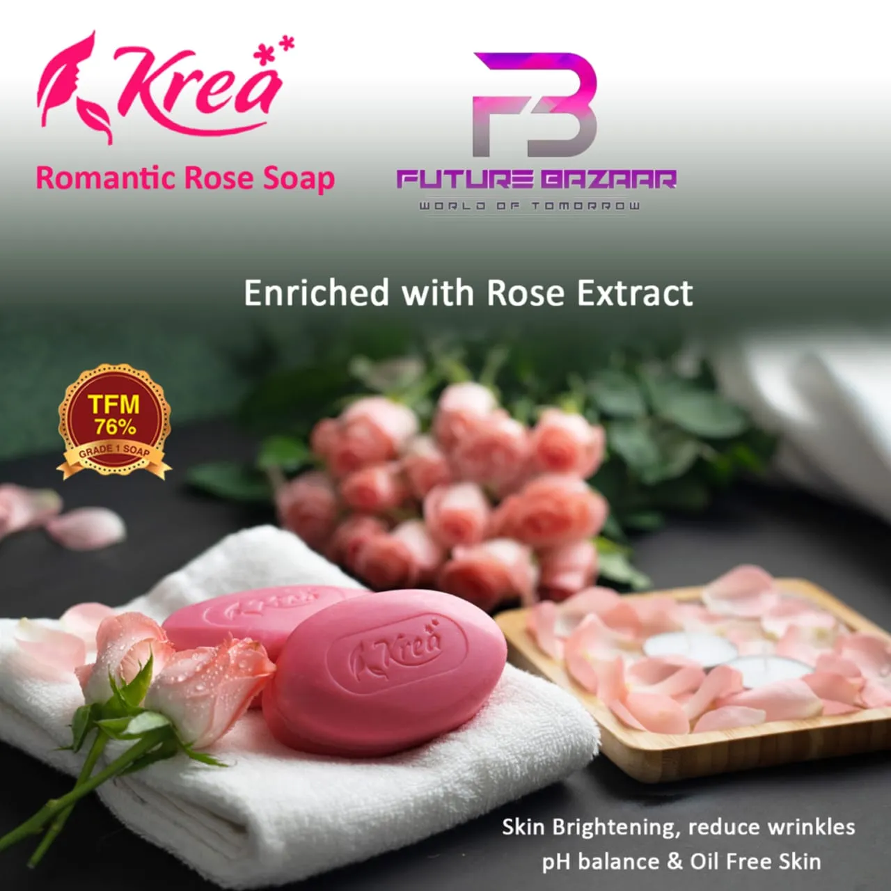 krea romantic rose soap